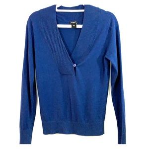 Ann Taylor V-neck Sweater Size S Blue
